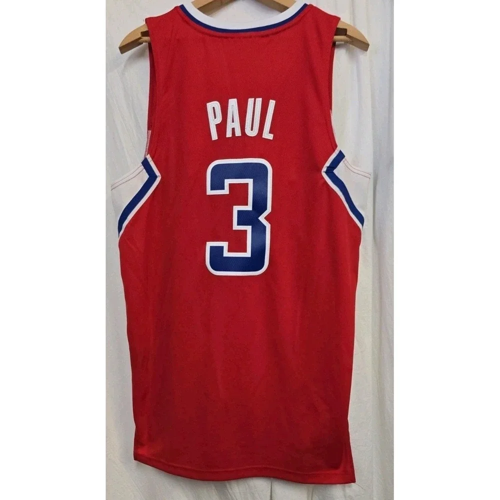 LA Clippers #3 CHRIS PAUL Swingman Jersey Adidas Red SP Basketball Los Angeles
